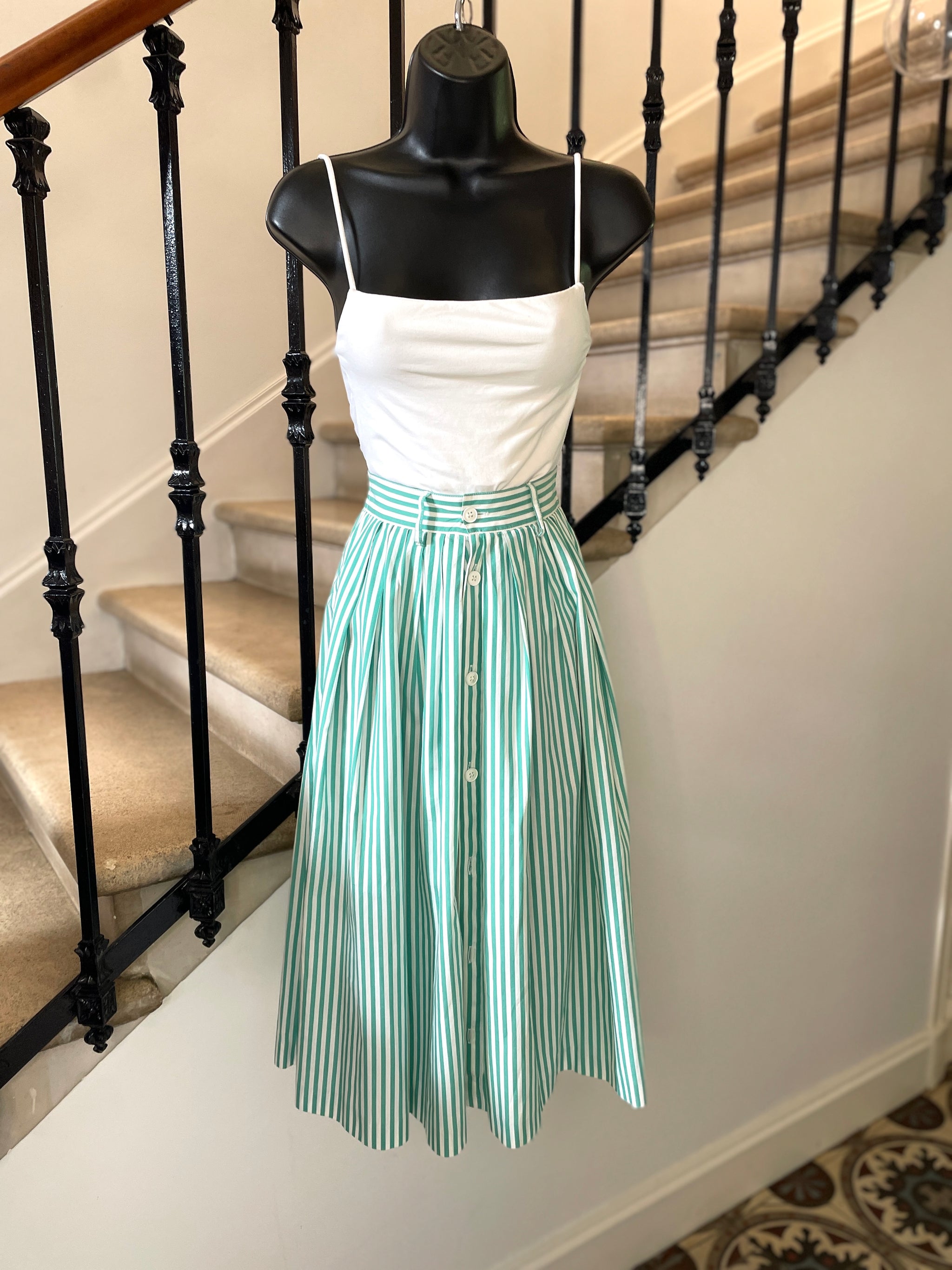 Jupe Plissée Vintage Guy Laroche - Laine Et Soie - Taille 38 - Longueur 62 Cm