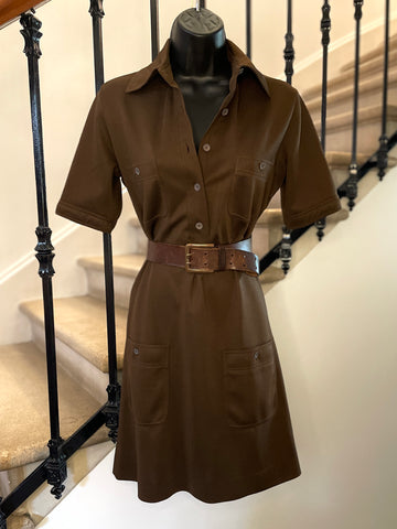 Robe courte chemisier