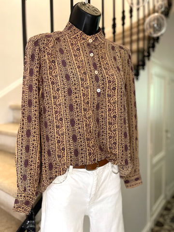 Blouse florale d’automne