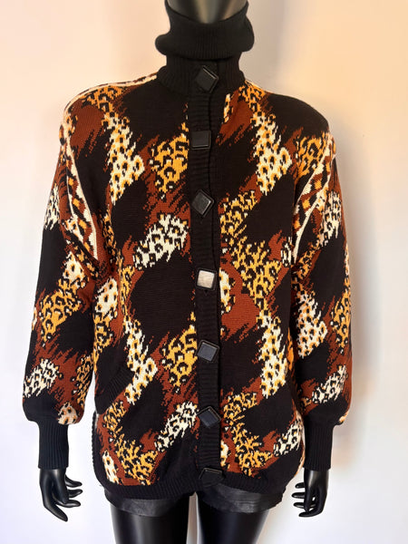 Cardigan Léopard