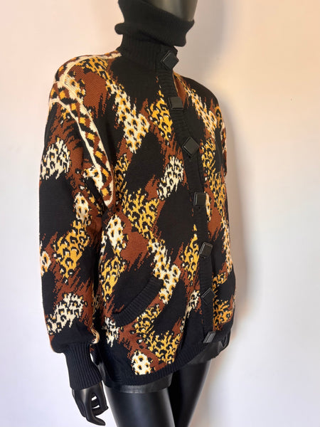 Cardigan Léopard