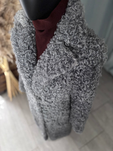 Manteau bouclé