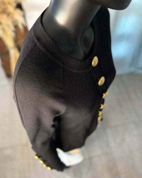 Pull ajusté 🖤🟡🖤