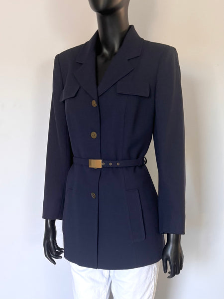 Veste longue et ceinturée