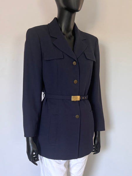 Veste longue et ceinturée