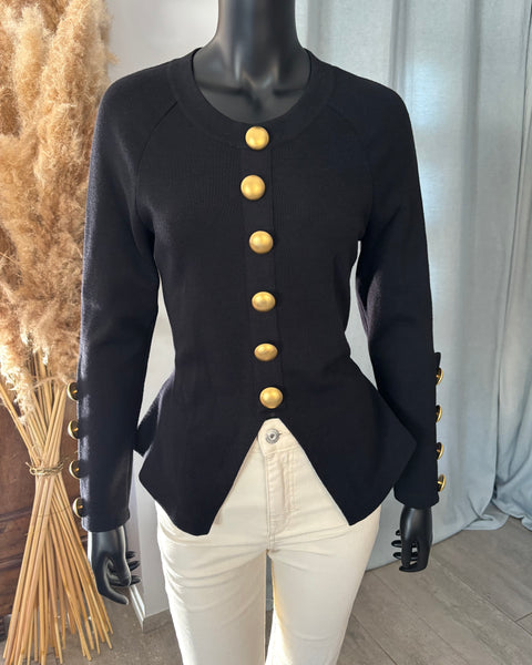 Pull ajusté 🖤🟡🖤