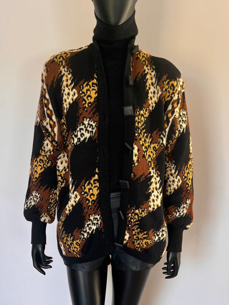 Cardigan Léopard