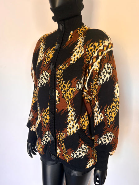 Cardigan Léopard