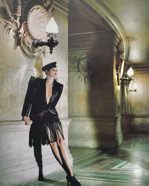 Jupe Drapée et Frangée