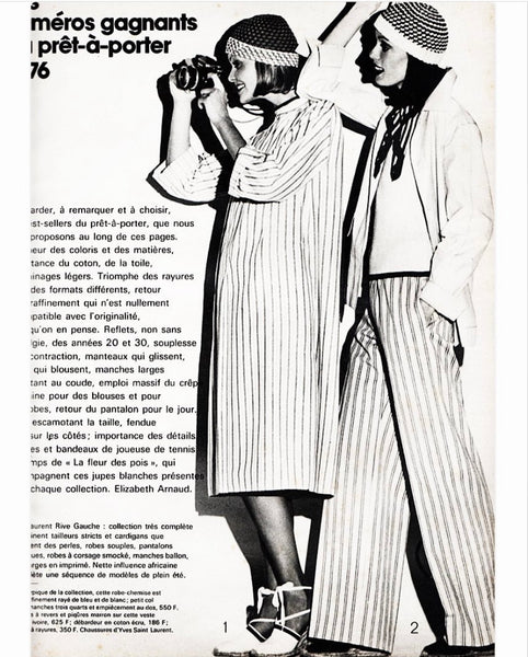 Chemise/Sur-chemise rayée 1976