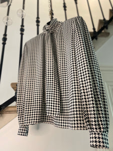 Houndstooth blouse
