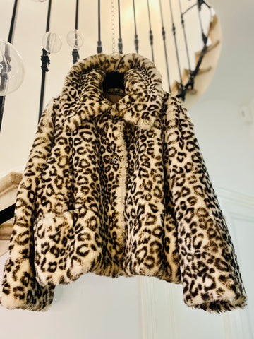Leopard short coat