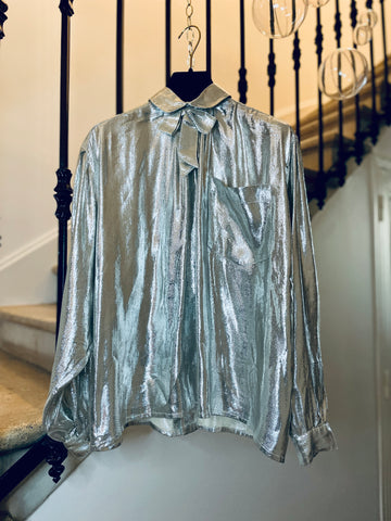 Blouse Shiny Silver