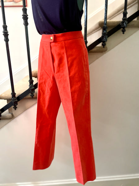 Pantalon chino orange